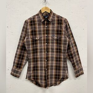 Plaid Brown Men's Shirt
